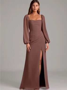 Azazie Bridesmaid Dress- Espresso